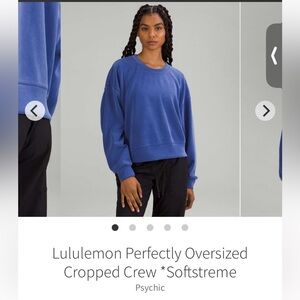 Lululemon Perfectly Oversized Cropped Crew *Softstreme